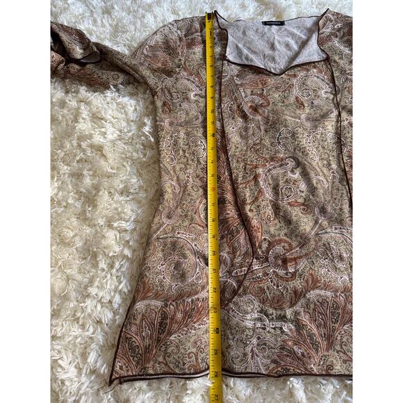 Vintage Eyeshadow Blouse Top Y2K Paisley Fairy Grunge Whimsygoth Cosplay USA - Picture 3 of 6